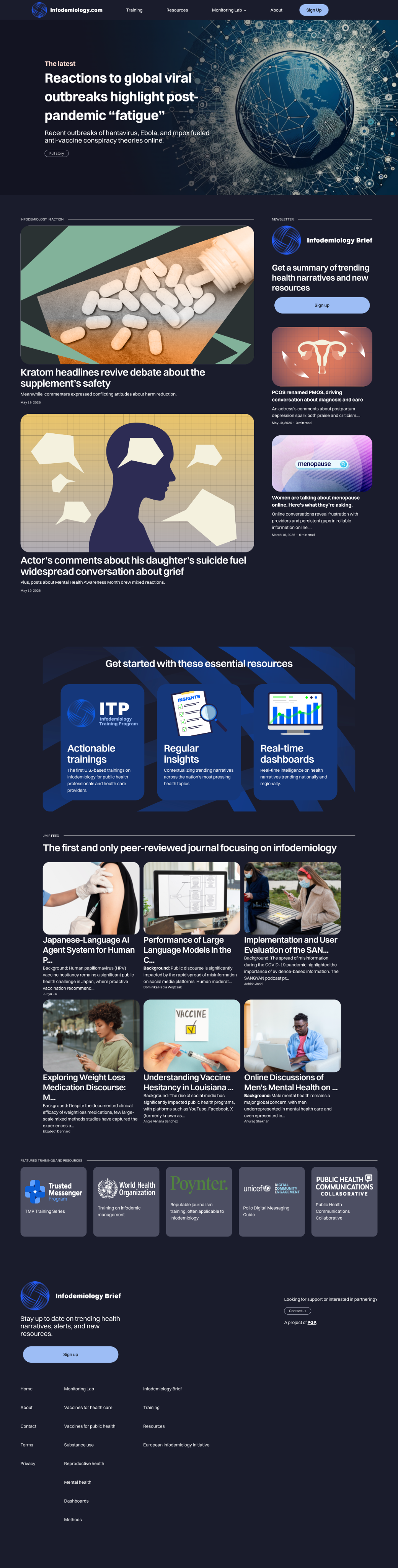 Infodemiology Homepage
