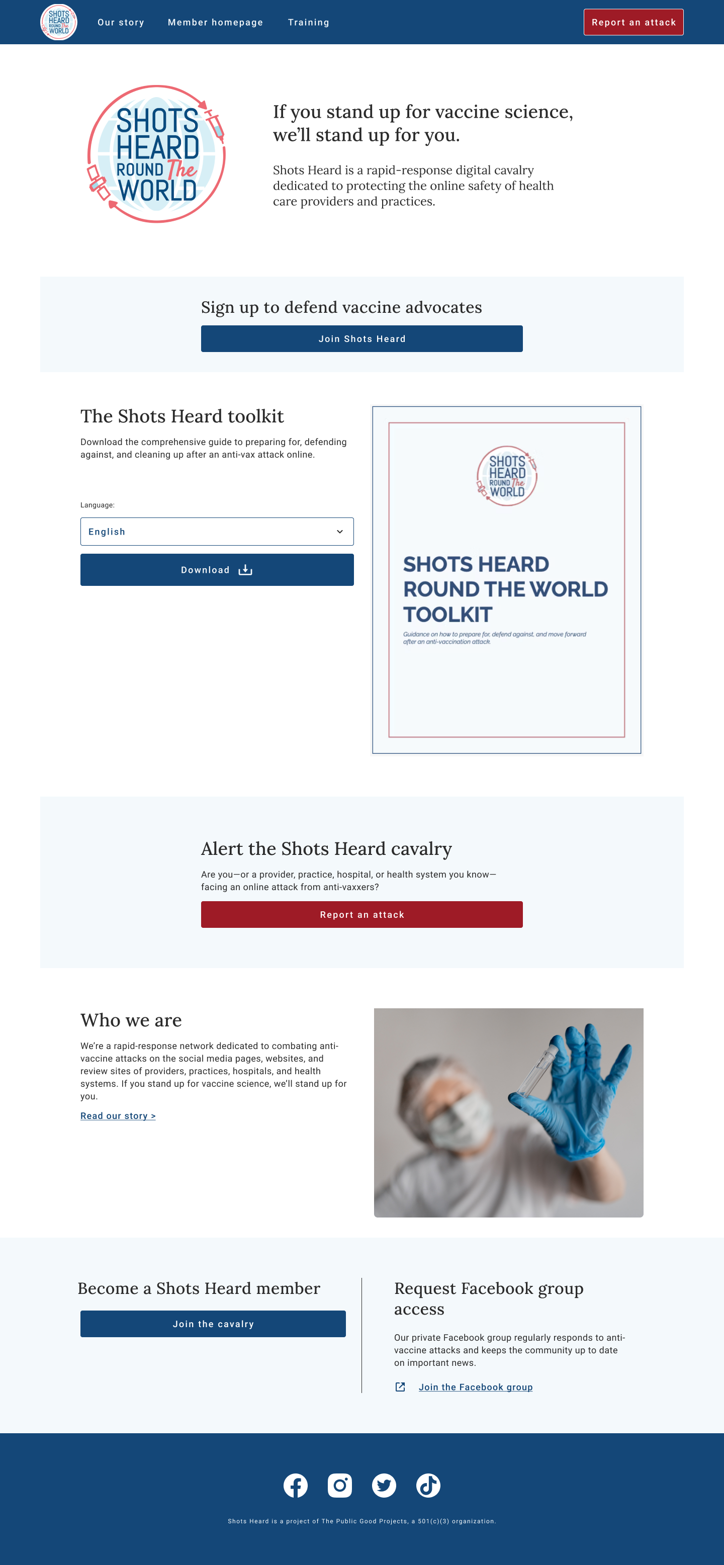 Shots Heard Homepage